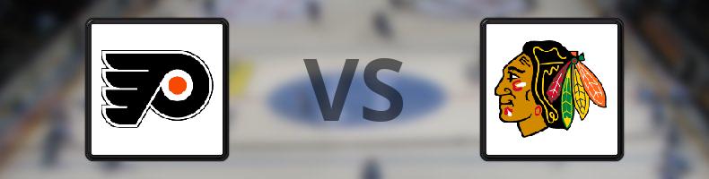Philadelphia Flyers - Chicago Blackhawks odds, speltips, resultat i NHL
