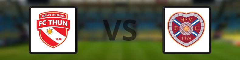 Thun - Hearts odds, speltips, resultat i Conference League
