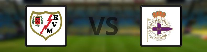 Rayo Vallecano - Deportivo La Coruna odds, speltips, resultat i La Liga