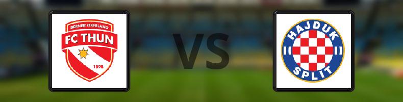 Thun - Hajduk Split odds, speltips, resultat i Conference League