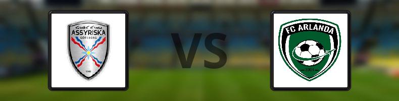 Assyriska - FC Arlanda odds, speltips, resultat i Division 1