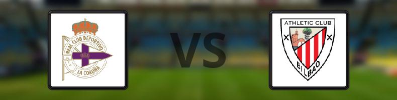 Deportivo La Coruna - Athletic Bilbao odds, speltips, resultat i La Liga