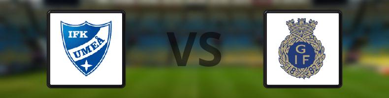 Umeå FC - Gefle IF odds, speltips, resultat i Division 1