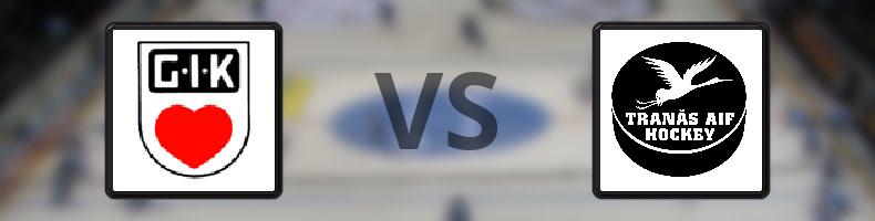 Grästorps IK - Tranås AIF IF odds, speltips, resultat i HockeyEttan