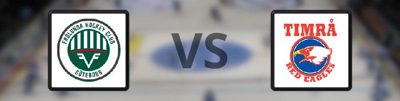 Frölunda - Timrå odds, speltips, resultat i SHL