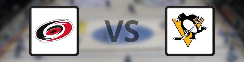 Carolina Hurricanes - Pittsburgh Penguins odds, speltips, resultat i NHL