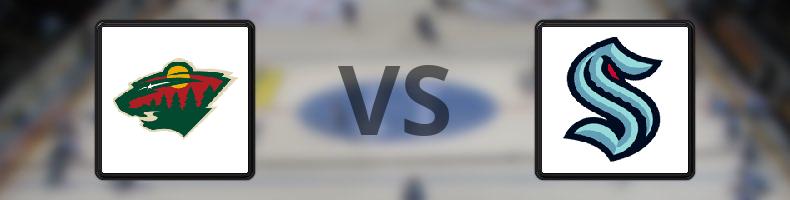 Minnesota Wild - Seattle Kraken odds, speltips, resultat i NHL