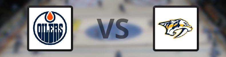 Edmonton Oilers - Nashville Predators odds, speltips, resultat i NHL