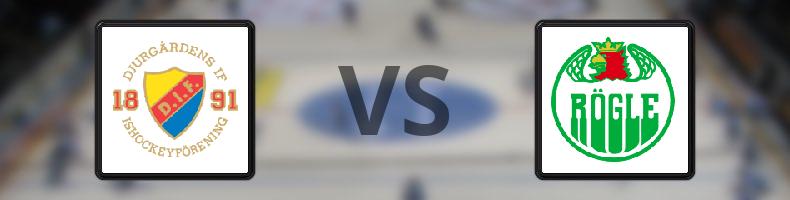 Djurgården - Rögle odds, speltips, resultat i SHL