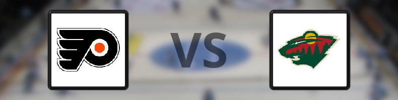 Philadelphia Flyers - Minnesota Wild odds, speltips, resultat i NHL