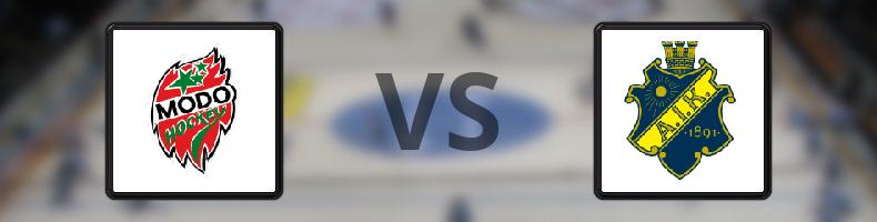 MODO - AIK odds, speltips, resultat i HockeyAllsvenskan