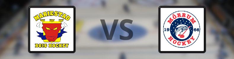 Mariestad - Mörrums GoIS IK odds, speltips, resultat i HockeyEttan