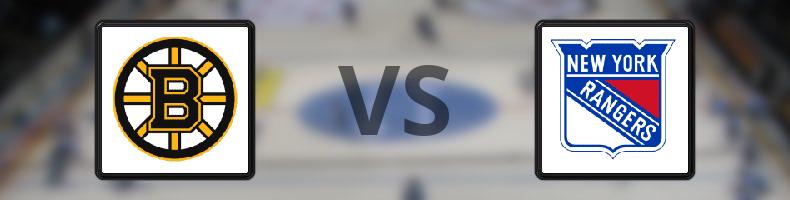 Boston Bruins - New York Rangers odds, speltips, resultat i NHL
