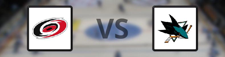 Carolina Hurricanes - San José Sharks odds, speltips, resultat i NHL