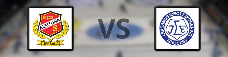 Almtuna - Leksand odds, speltips, resultat i HockeyAllsvenskan