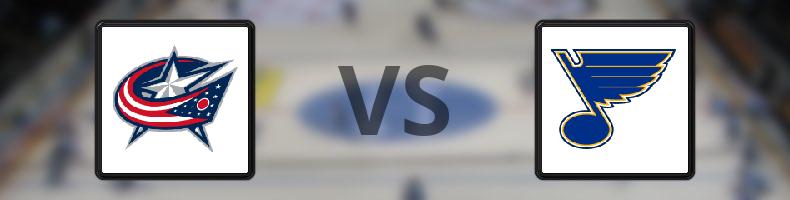 Columbus Blue Jackets - St Louis Blues odds, speltips, resultat i NHL