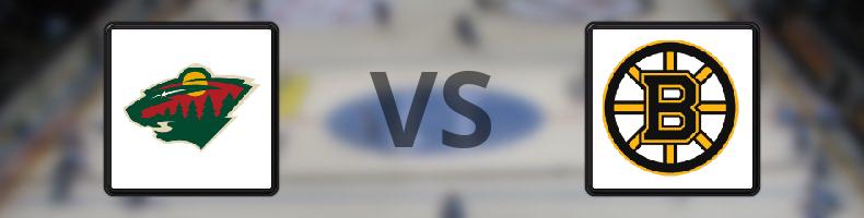 Minnesota Wild - Boston Bruins odds, speltips, resultat i NHL