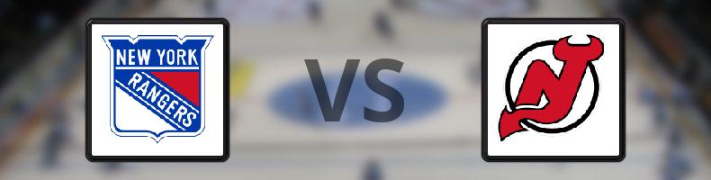 New York Rangers - New Jersey Devils odds, speltips, resultat i NHL