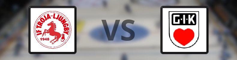 Troja/Ljungby - Grästorps IK odds, speltips, resultat i HockeyEttan