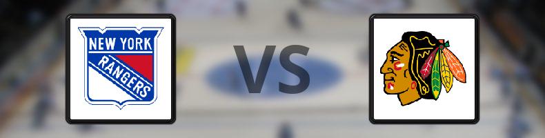 New York Rangers - Chicago Blackhawks odds, speltips, resultat i NHL