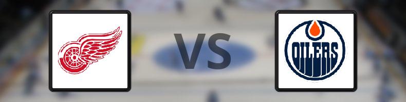 Detroit Red Wings - Edmonton Oilers odds, speltips, resultat i NHL