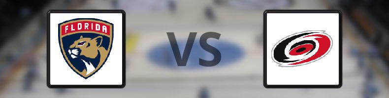 Florida Panthers - Carolina Hurricanes odds, speltips, resultat i NHL