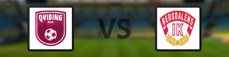 Qviding FIF - Bergdalens IK odds, speltips, resultat i Division 2
