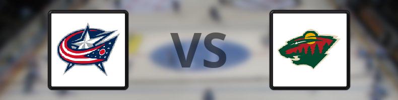 Columbus Blue Jackets - Minnesota Wild odds, speltips, resultat i NHL