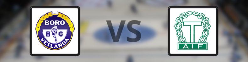 Boro/Vetlanda HC - Tingsryd odds, speltips, resultat i HockeyEttan