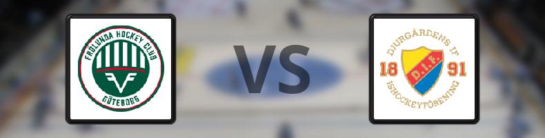 Frölunda - Djurgården odds, speltips, resultat i SHL