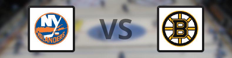 New York Islanders - Boston Bruins odds, speltips, resultat i NHL