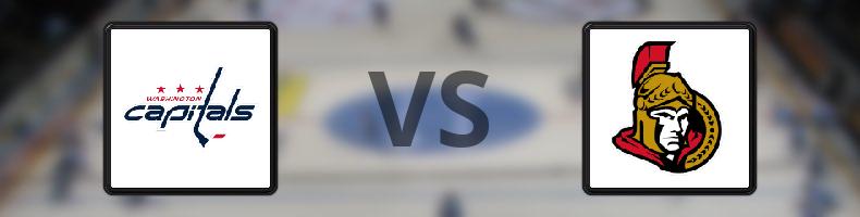 Washington Capitals - Ottawa Senators odds, speltips, resultat i NHL