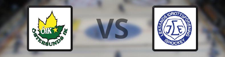 Östersunds IK - Leksand odds, speltips, resultat i HockeyAllsvenskan