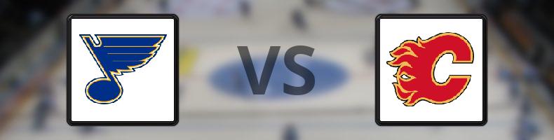 St Louis Blues - Calgary Flames odds, speltips, resultat i NHL