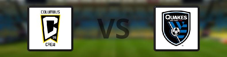Columbus Crew - San Jose Earthquakes odds, speltips, resultat i MLS