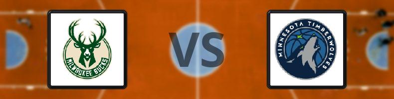 Milwaukee Bucks - Minnesota Timberwolves odds, speltips, resultat i NBA