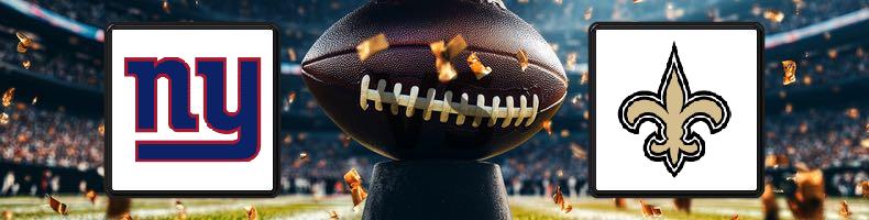 New York Giants - New Orleans Saints odds, speltips, resultat i NFL