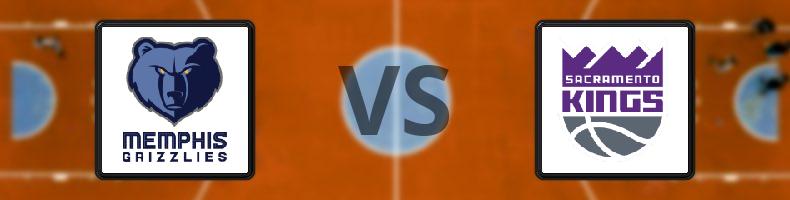 Memphis Grizzlies - Sacramento Kings odds, speltips, resultat i NBA