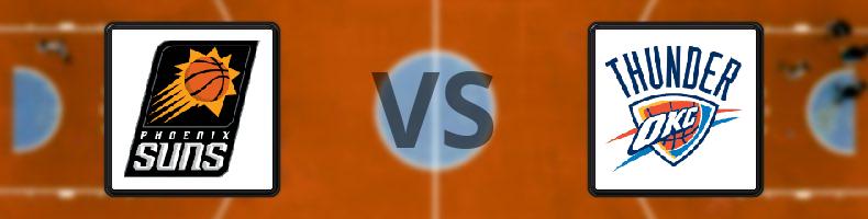 Phoenix Suns - Oklahoma City Thunder odds, speltips, resultat i NBA