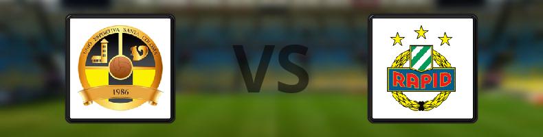 UE Santa Coloma - Rapid Wien odds, speltips, resultat i Conference League