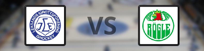 Leksand - Rögle odds, speltips, resultat i SHL