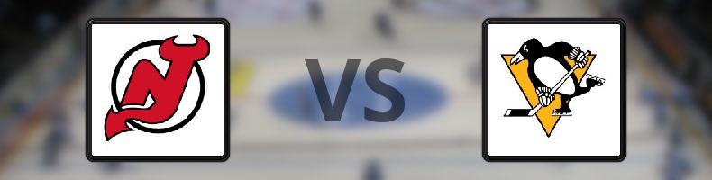 New Jersey Devils - Pittsburgh Penguins odds, speltips, resultat i NHL