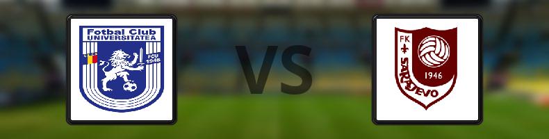 Universitatea Craiova - Sarajevo odds, speltips, resultat i Conference League
