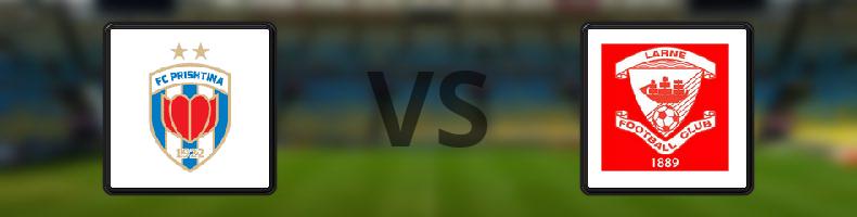 FC Prishtina - Larne odds, speltips, resultat i Conference League