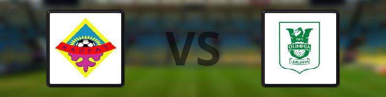 Kairat Almaty - NK Olimpija Ljubljana odds, speltips, resultat i Champions League