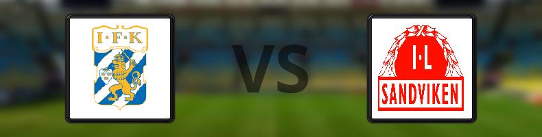 IFK Göteborg - Sandvikens IF odds, speltips, resultat i Svenska Cupen