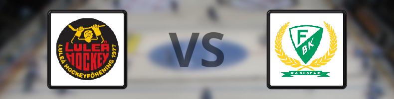 Luleå - Färjestad odds, speltips, resultat i SHL