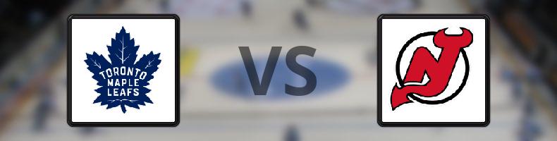Toronto Maple Leafs - New Jersey Devils odds, speltips, resultat i NHL