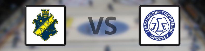 AIK - Leksand odds, speltips, resultat i HockeyAllsvenskan