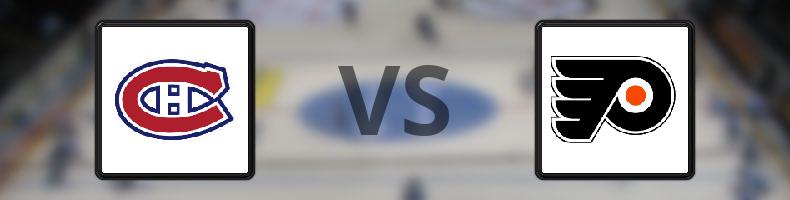 Montreal Canadiens - Philadelphia Flyers odds, speltips, resultat i NHL